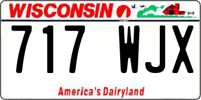 WI license plate 717WJX