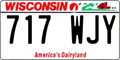 WI license plate 717WJY