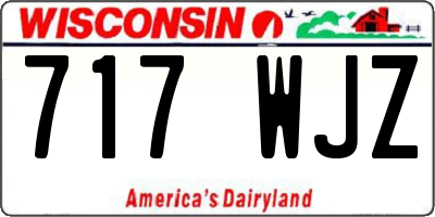 WI license plate 717WJZ