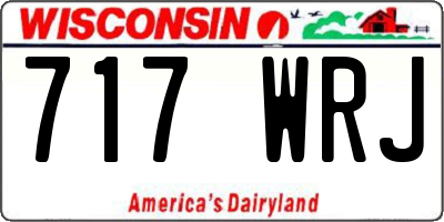 WI license plate 717WRJ