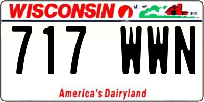 WI license plate 717WWN