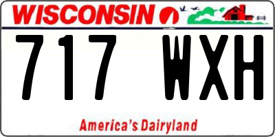 WI license plate 717WXH