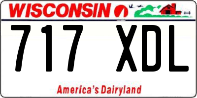 WI license plate 717XDL