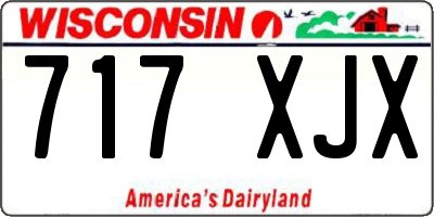 WI license plate 717XJX