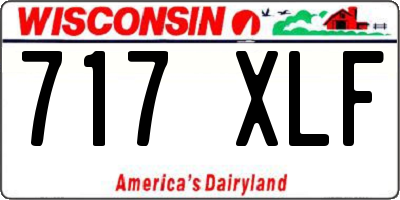 WI license plate 717XLF