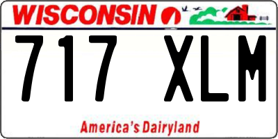 WI license plate 717XLM