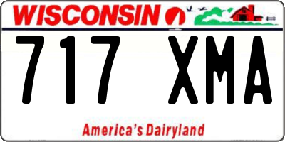 WI license plate 717XMA