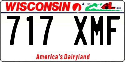 WI license plate 717XMF
