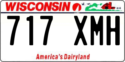 WI license plate 717XMH