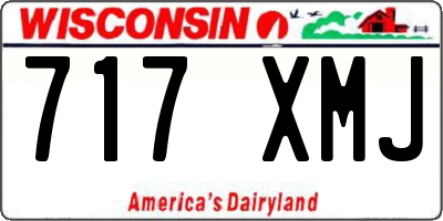 WI license plate 717XMJ