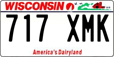 WI license plate 717XMK