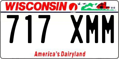 WI license plate 717XMM