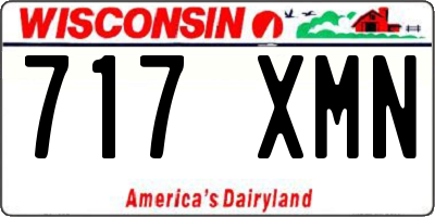 WI license plate 717XMN