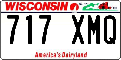 WI license plate 717XMQ