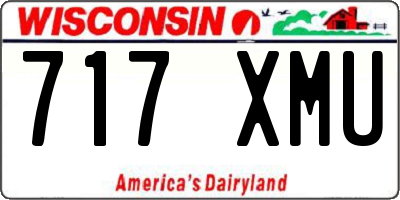 WI license plate 717XMU