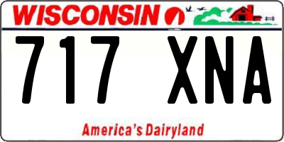 WI license plate 717XNA