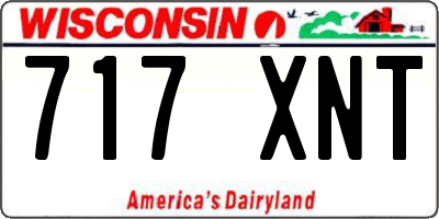 WI license plate 717XNT