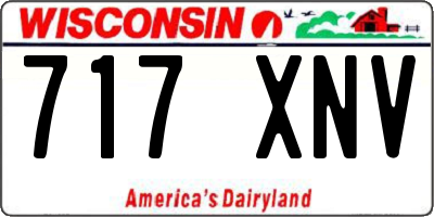 WI license plate 717XNV