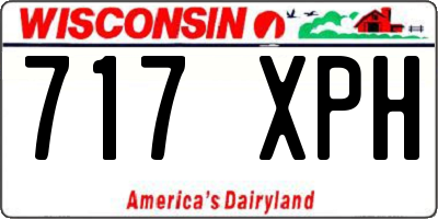 WI license plate 717XPH