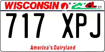 WI license plate 717XPJ