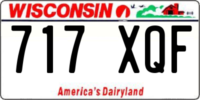 WI license plate 717XQF