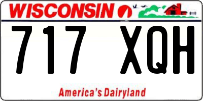 WI license plate 717XQH
