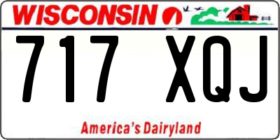 WI license plate 717XQJ