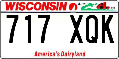 WI license plate 717XQK