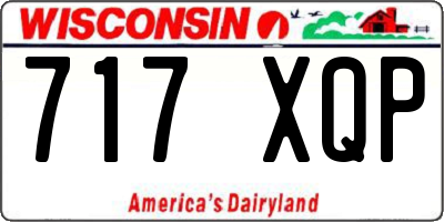 WI license plate 717XQP