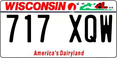 WI license plate 717XQW