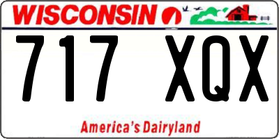 WI license plate 717XQX