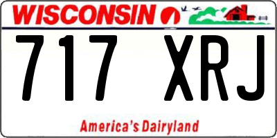 WI license plate 717XRJ