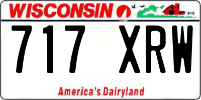 WI license plate 717XRW