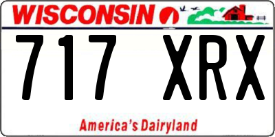 WI license plate 717XRX