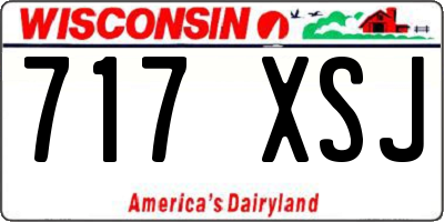 WI license plate 717XSJ