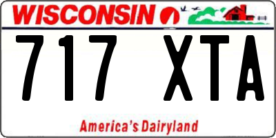 WI license plate 717XTA