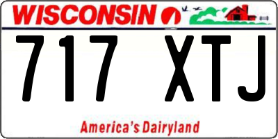WI license plate 717XTJ