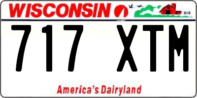 WI license plate 717XTM