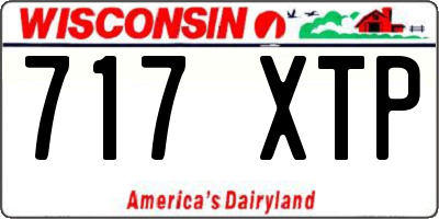 WI license plate 717XTP