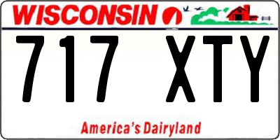 WI license plate 717XTY