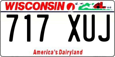 WI license plate 717XUJ