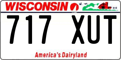 WI license plate 717XUT