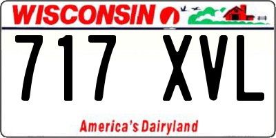 WI license plate 717XVL
