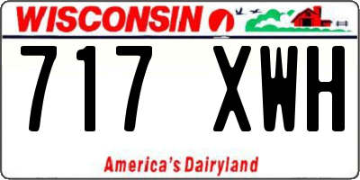 WI license plate 717XWH