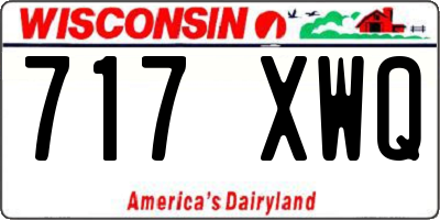 WI license plate 717XWQ