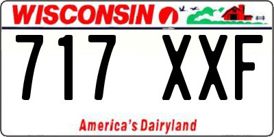 WI license plate 717XXF