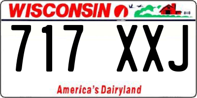 WI license plate 717XXJ