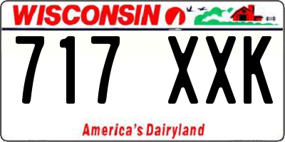 WI license plate 717XXK