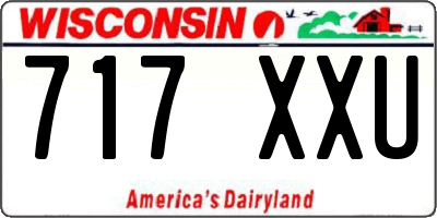 WI license plate 717XXU