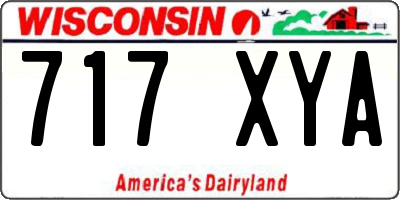 WI license plate 717XYA